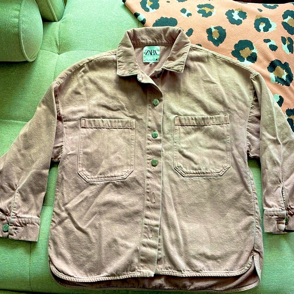 Zara jacket pale rose